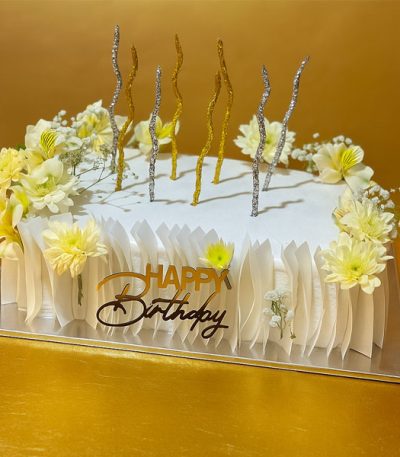 کیک تولد ویفر پیپر