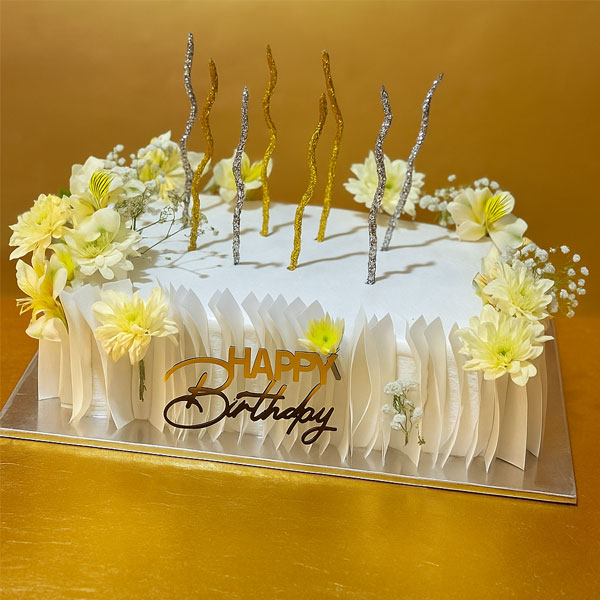 کیک تولد ویفر پیپر